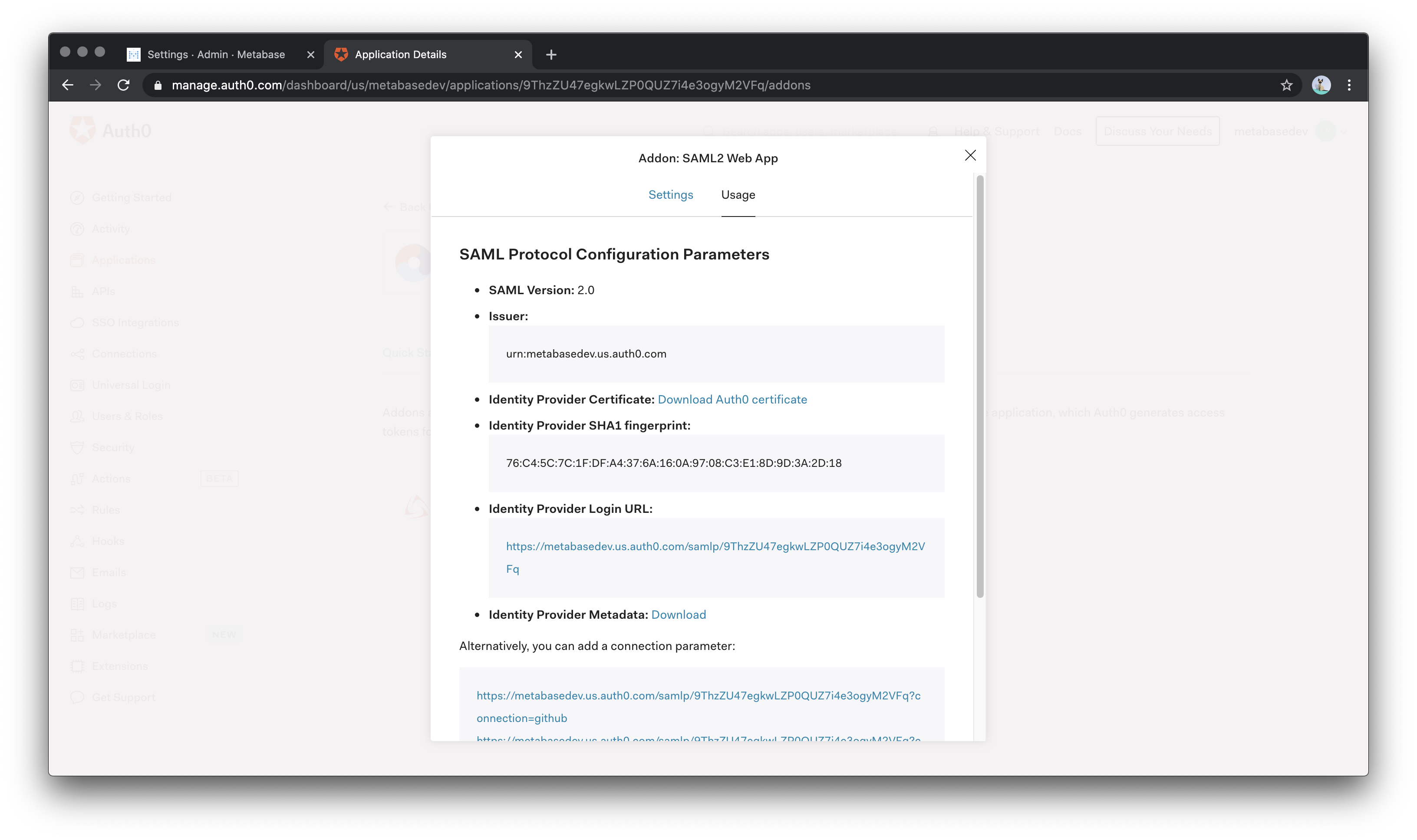 Auth0 SAML kullanımı