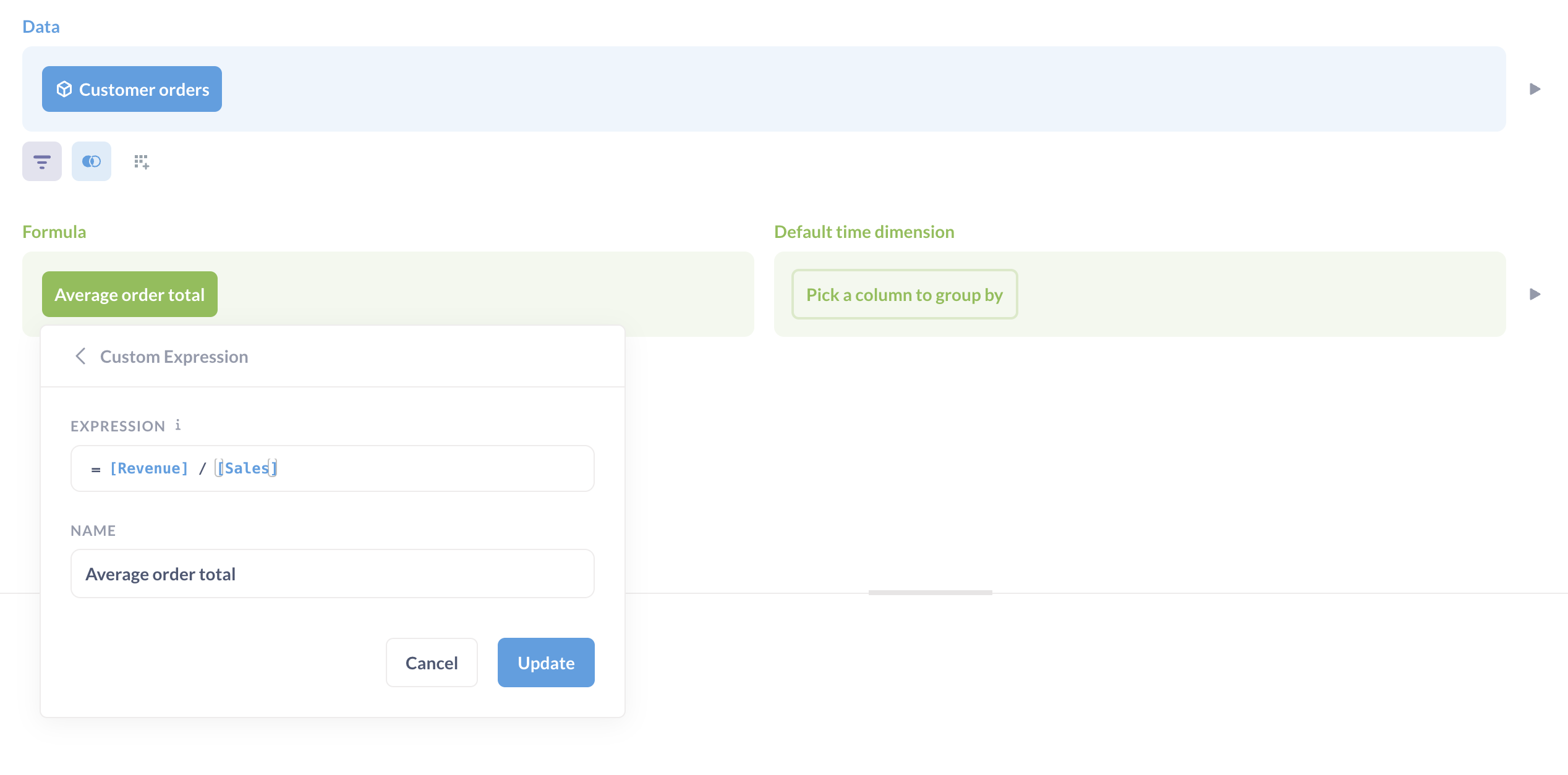 Diğer metriklerin üzerine oluşturulmuş metrik