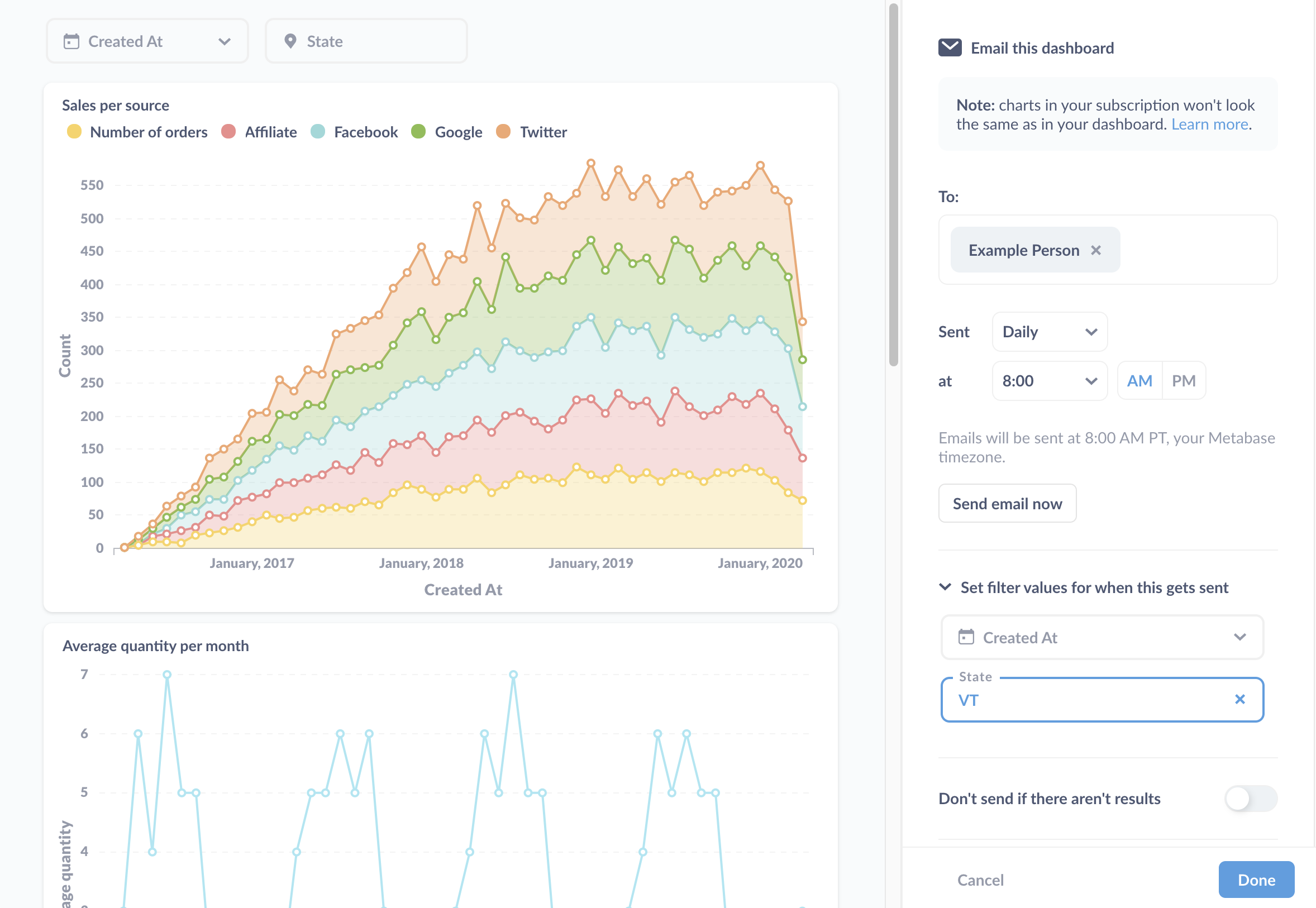 Filtre değeri ayarlama