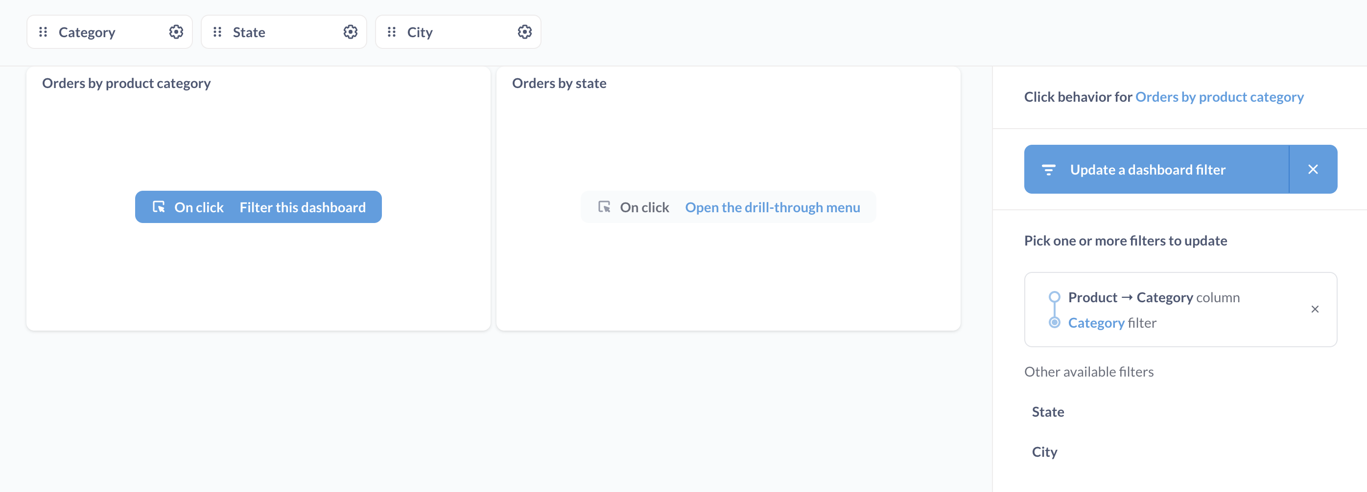 Bir pano filtresini güncelleme