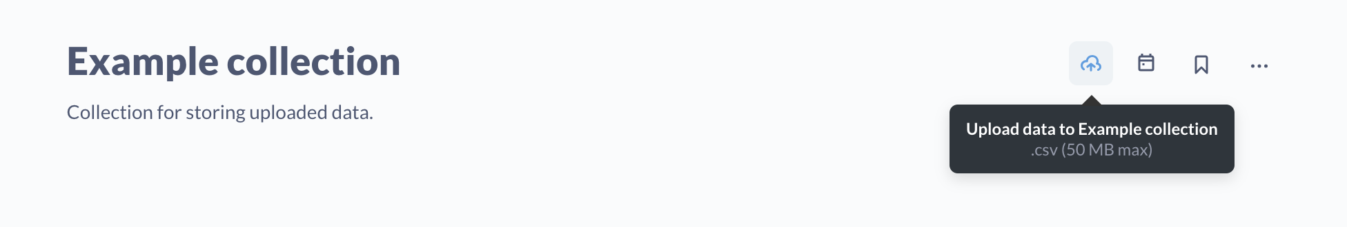 Patrona'da bir koleksiyona CSV verilerini yükleyin