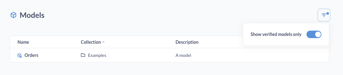 Doğrulanmış modeller geçişi